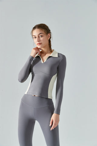 Collared Sports Top