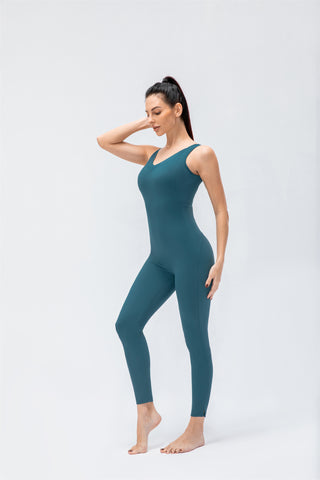 High Rise Crossover Full Length Jumpsuit