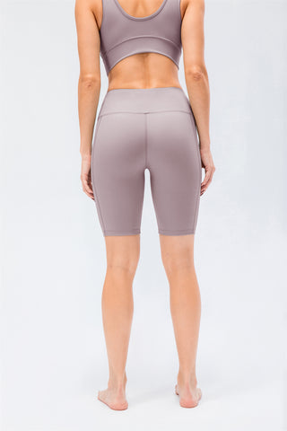 High Waisted Biker Shorts- Confident