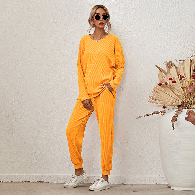 Loose Long Sleeve & Pants Lounge Set