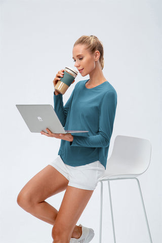 Long Sleeve Loose Sports Tee