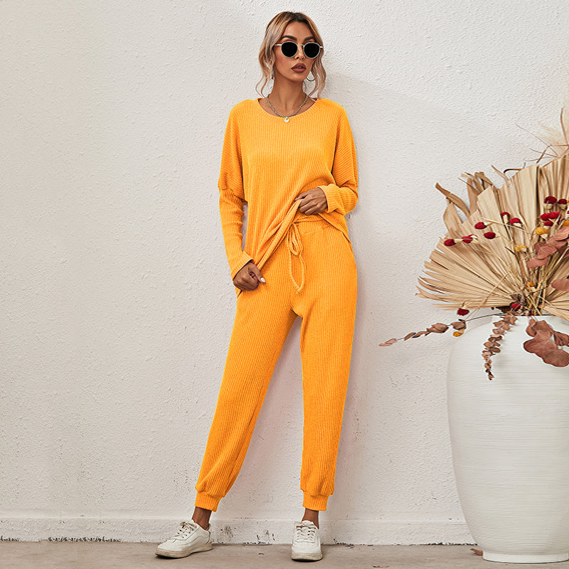 Loose Long Sleeve & Pants Lounge Set