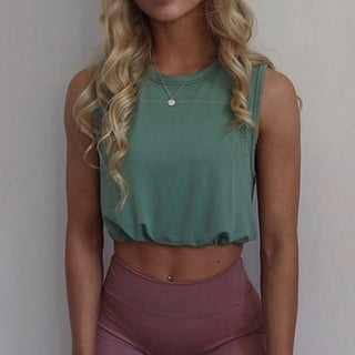 Workout Sets Seamless Drawstring Tank Top & Leggings