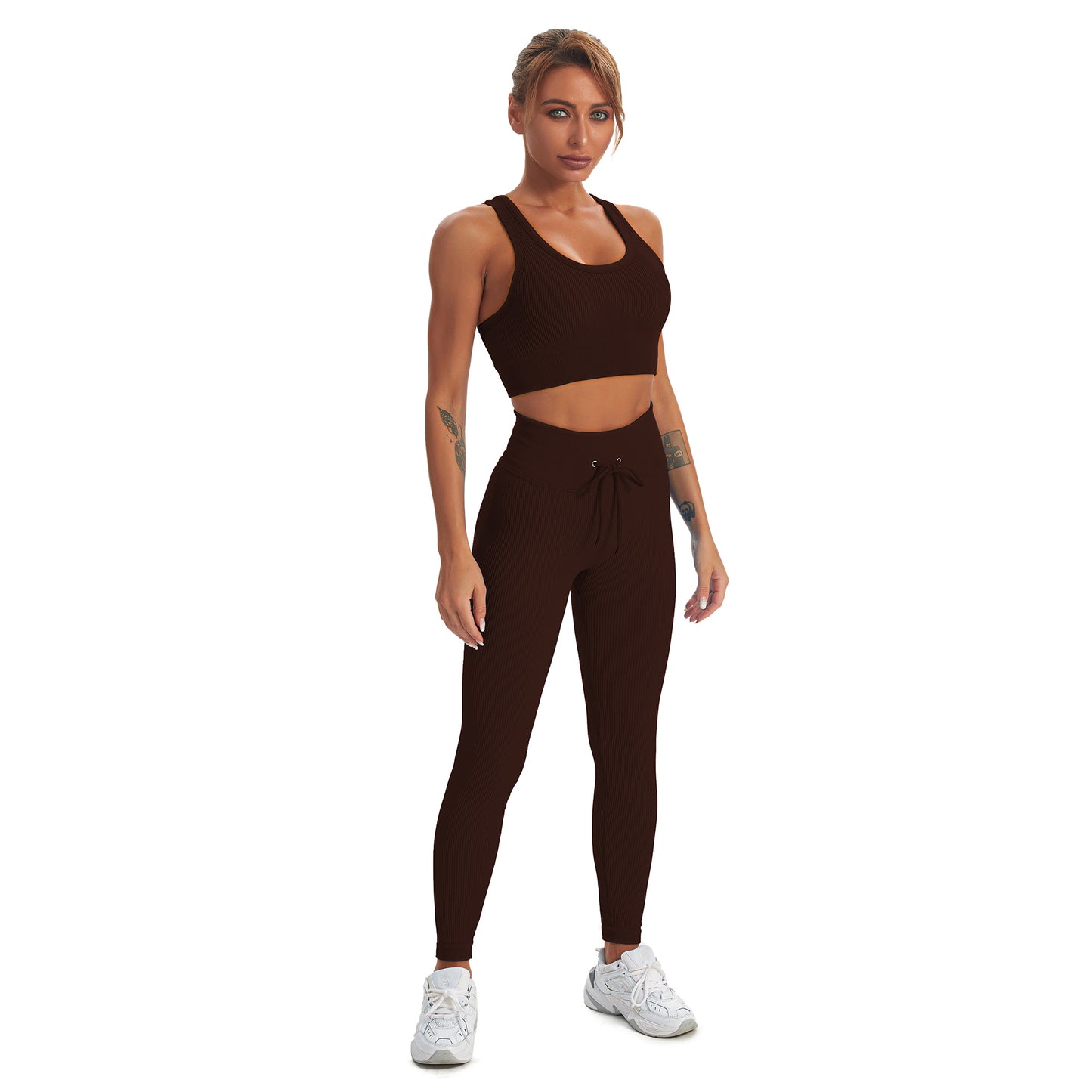 Seamless Gym Yoga Set Tank Top & Leggings