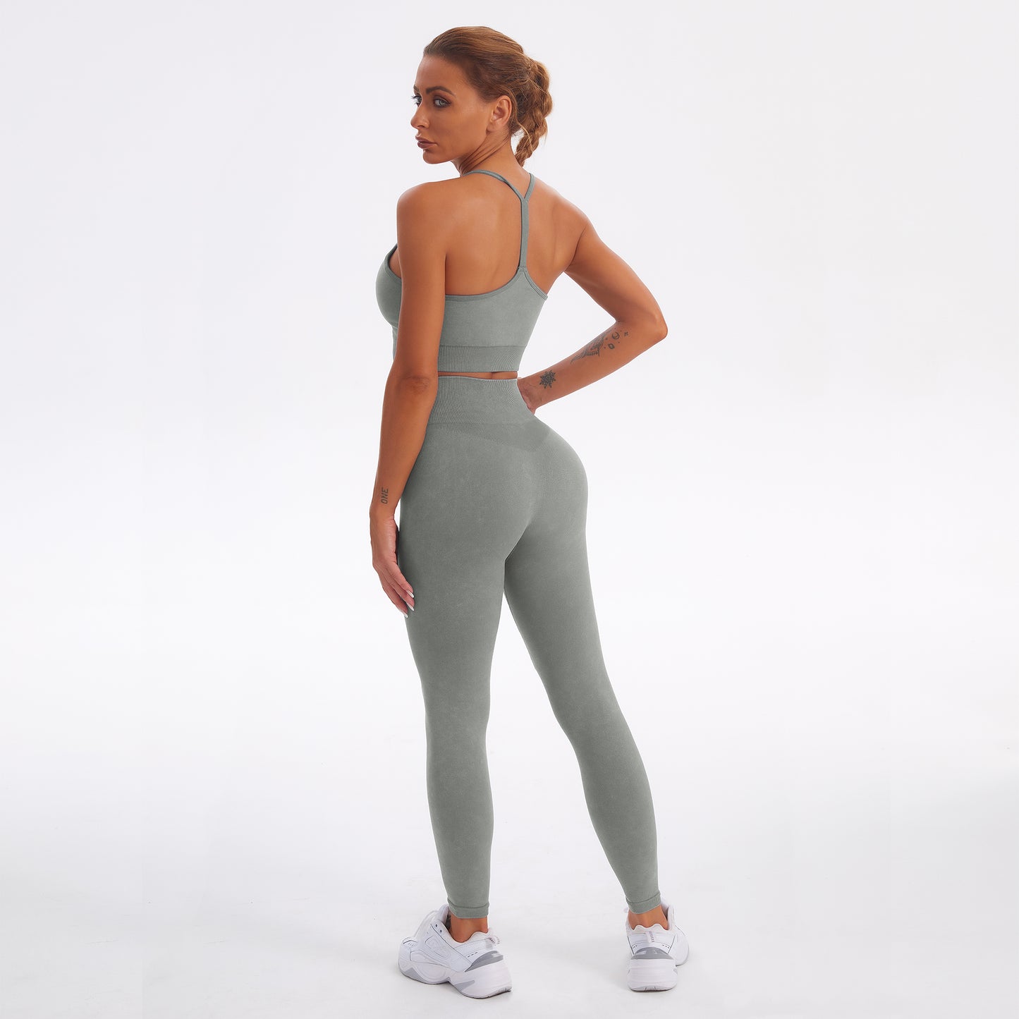 Seamless Gym Yoga Set Sports Bra & Leggings
