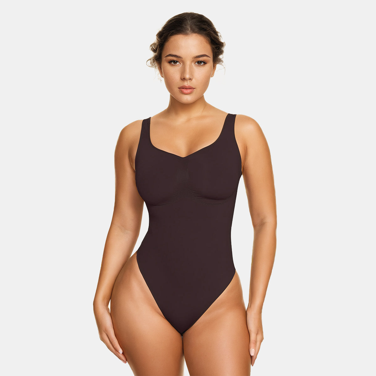 Wide Strap Seamless Sculpt Thong Bodysuit