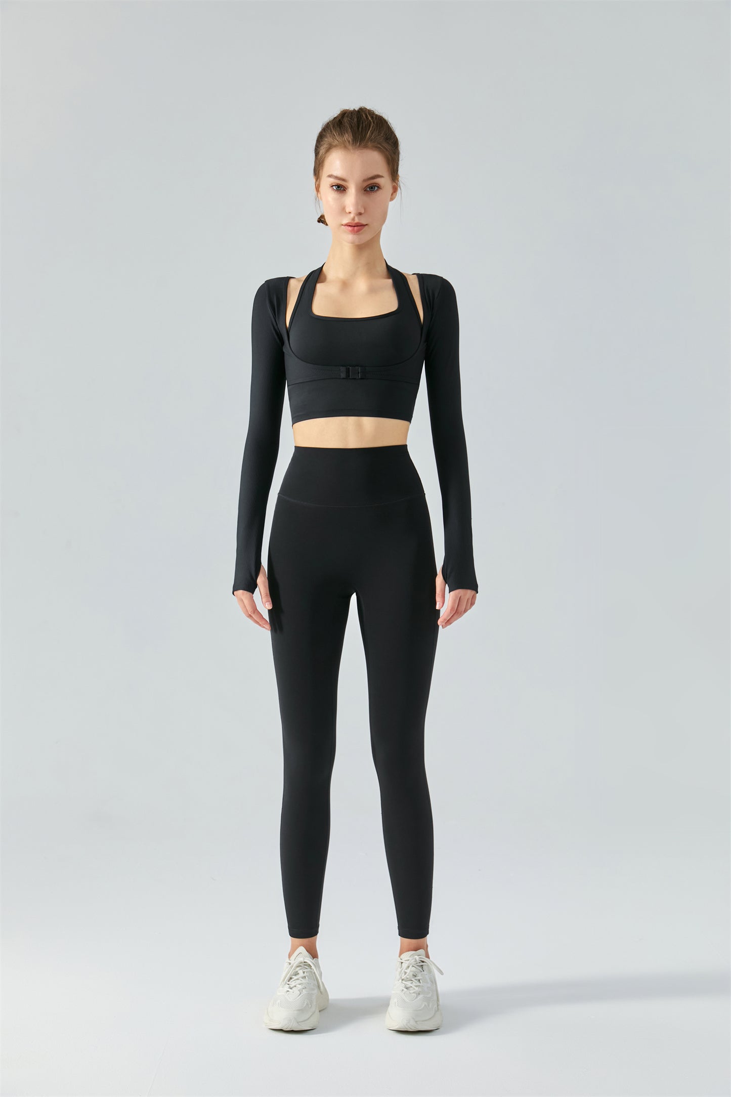 Thumb Hole 2-in-1 Sports Top