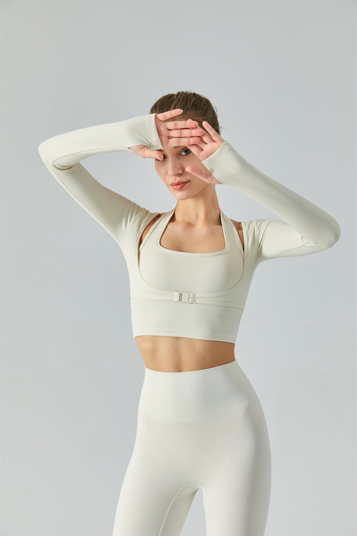 Thumb Hole 2-in-1 Sports Top