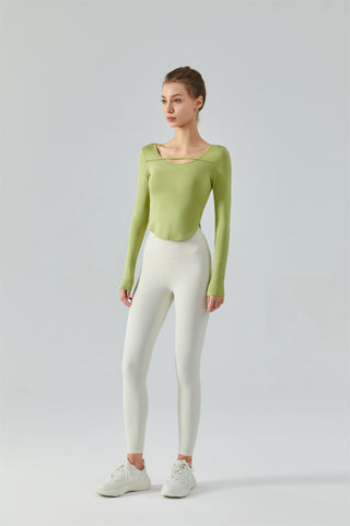 Curved Hem Sports Top