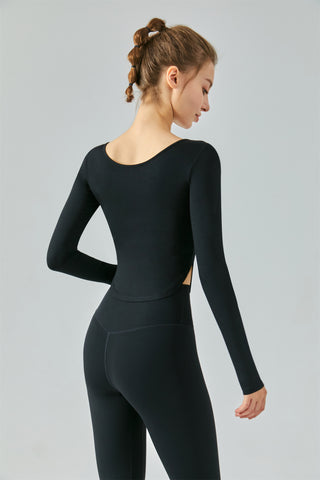 Curved Hem Sports Top