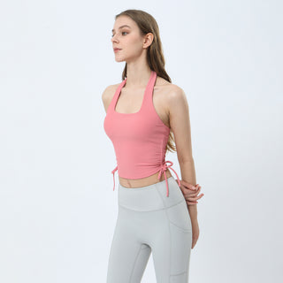 Halter Drawstring Tank Top