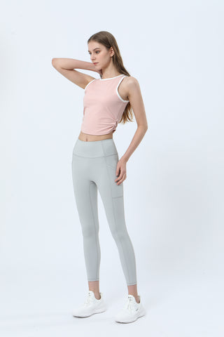 Color Block Ruched Tank Top