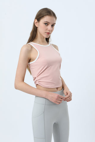 Color Block Ruched Tank Top