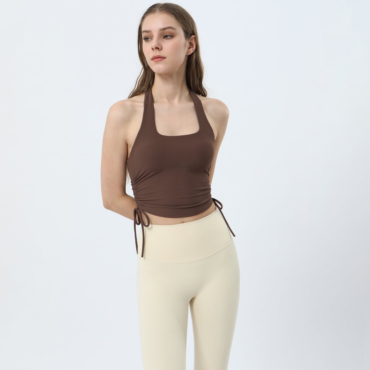 Halter Drawstring Tank Top