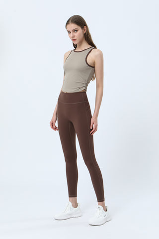 Color Block Ruched Tank Top