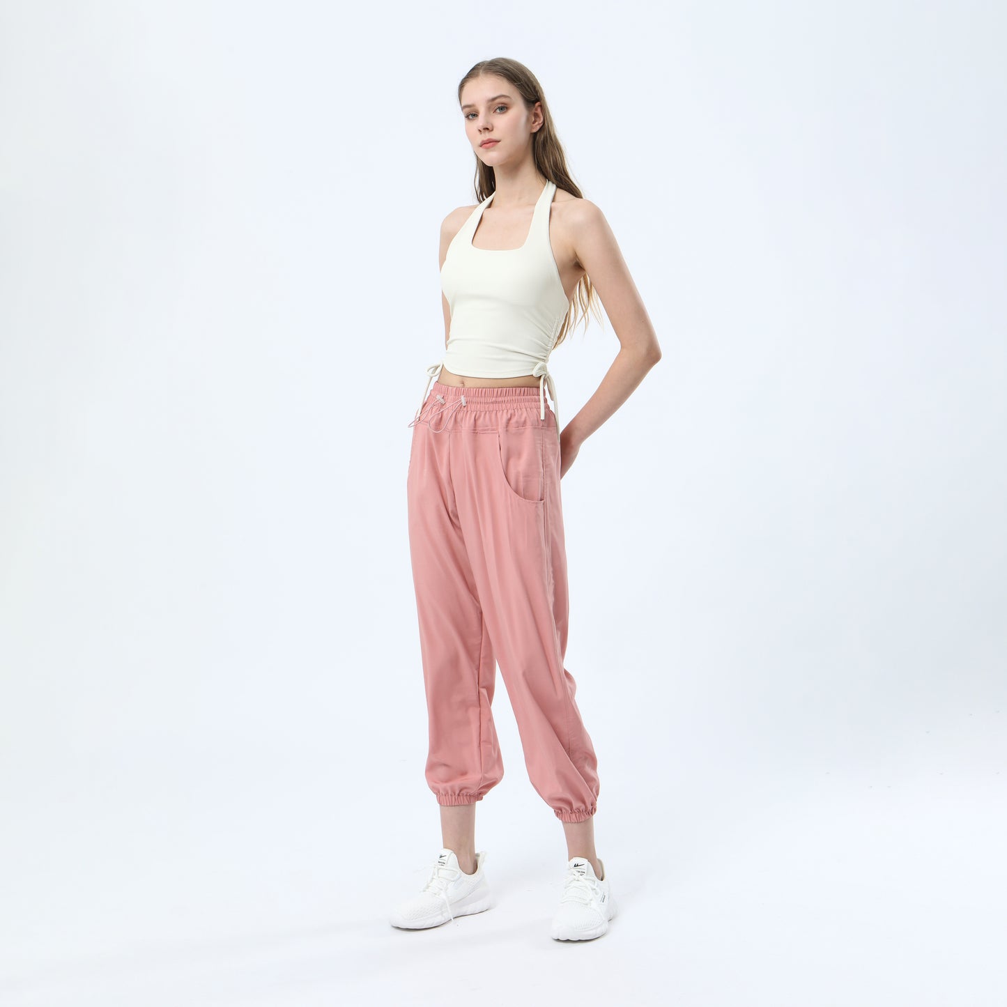 Halter Drawstring Tank Top