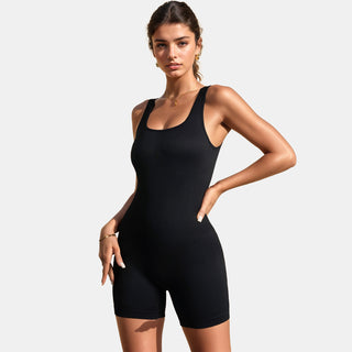 Seamless One Piece Sport Ribbed Romper