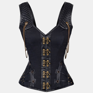 Steampunk Corset Top with Chains