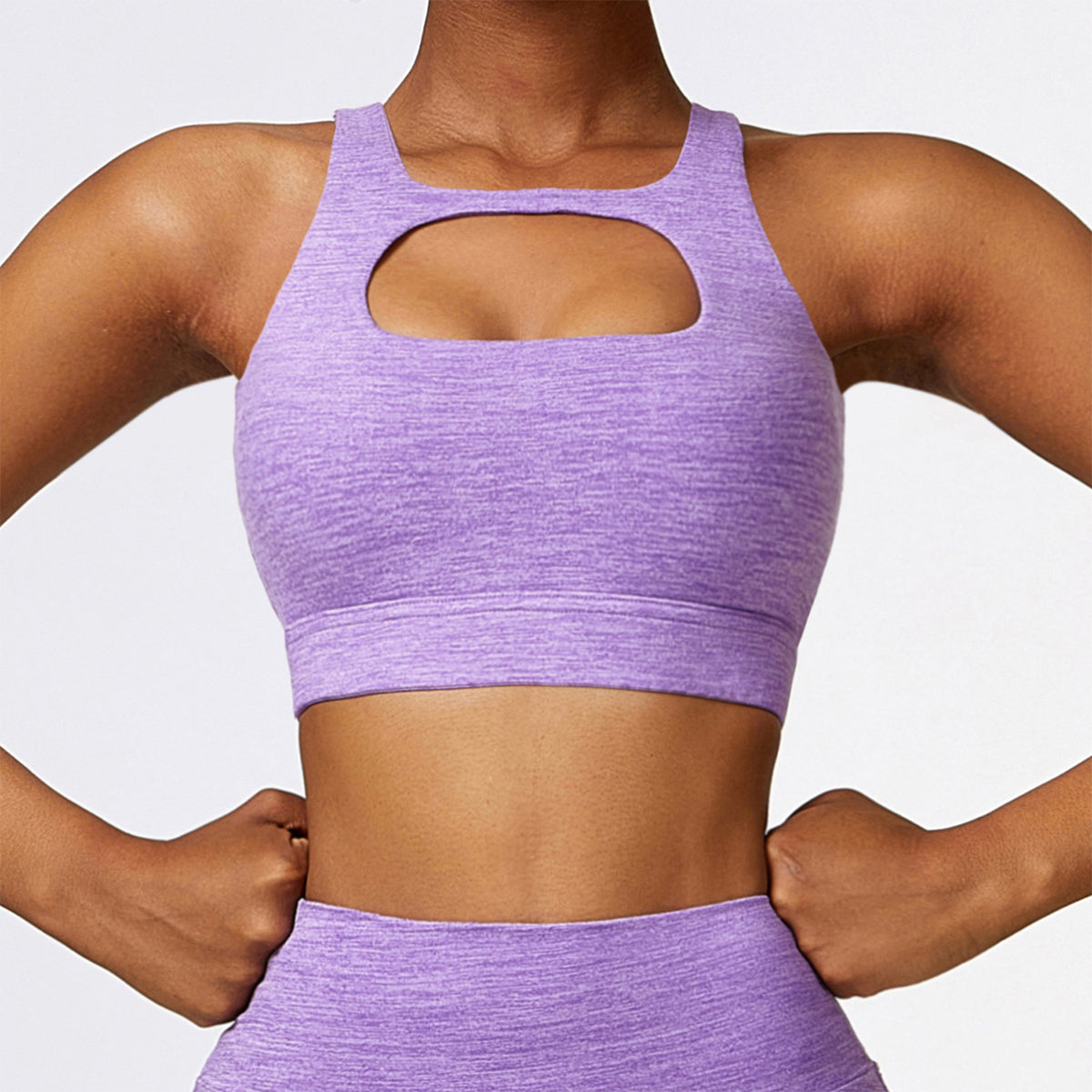 Cut Out Sports Bra -Front and Back Wearable