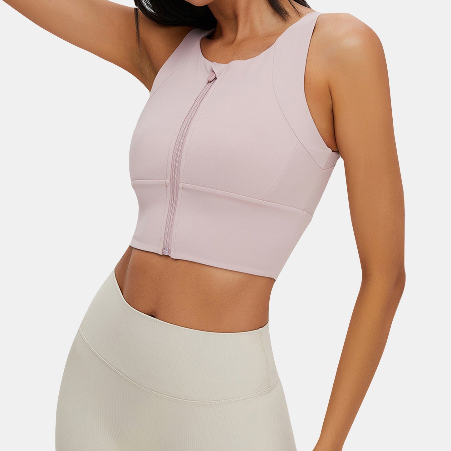 Zipper Yoga Tank Top - Rowina