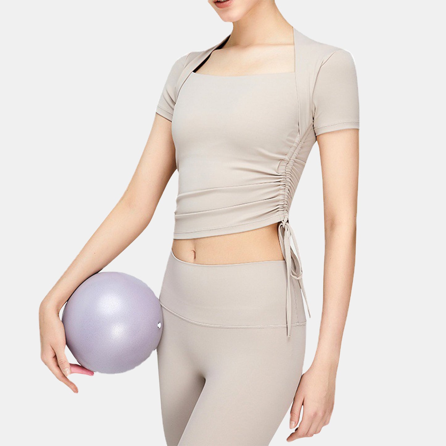 Drawstring Cropped Top - Antiope