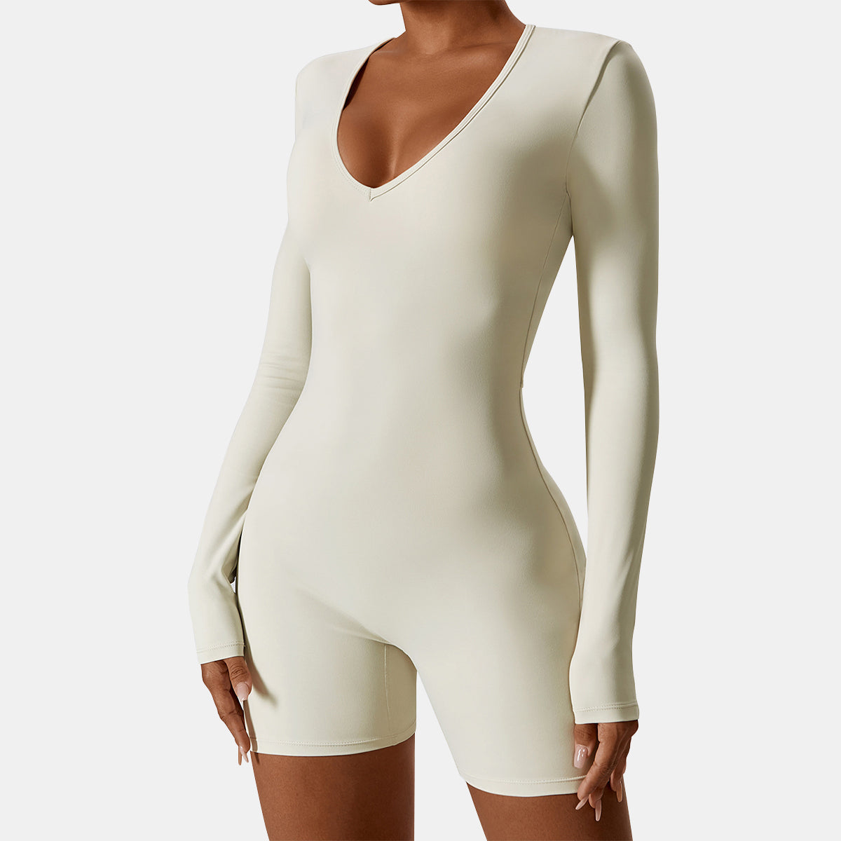 V Neck Yoga Romper