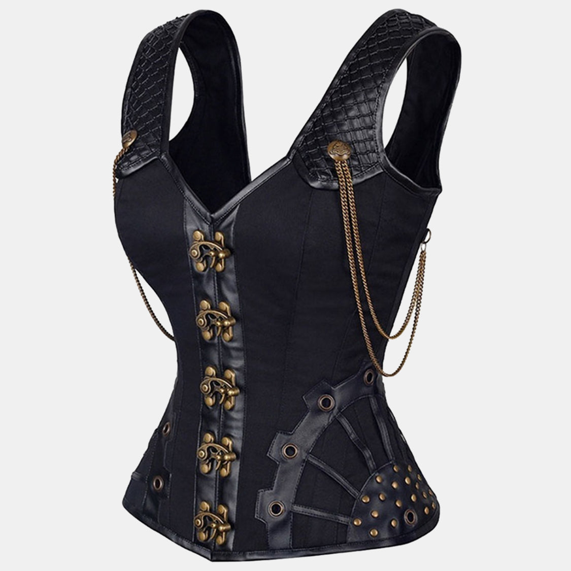 Steampunk Corset Top with Chains
