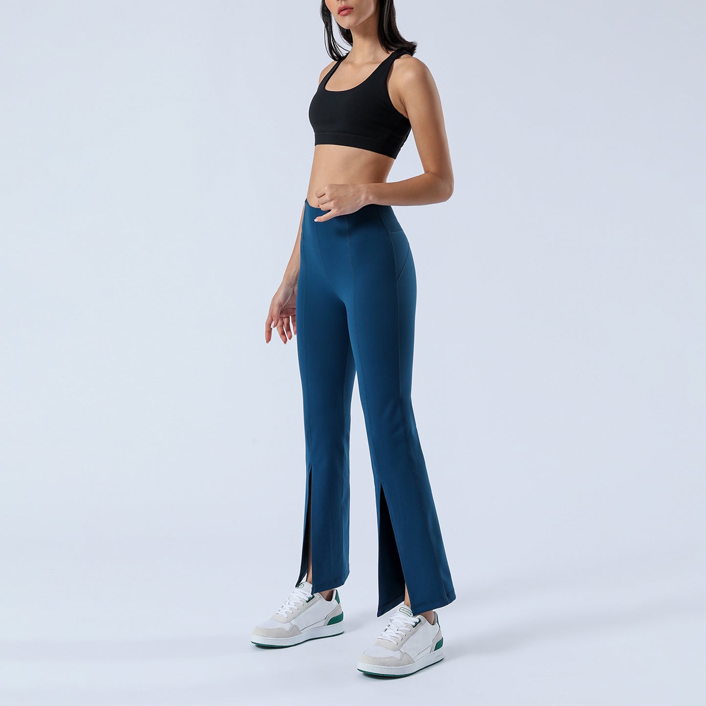 Split Hem Flare Yoga Leggings