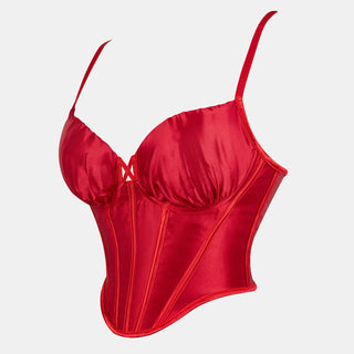 Red Corset Cami Top