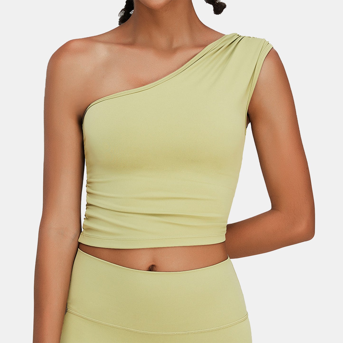 One Shoulder Sports Tank Top