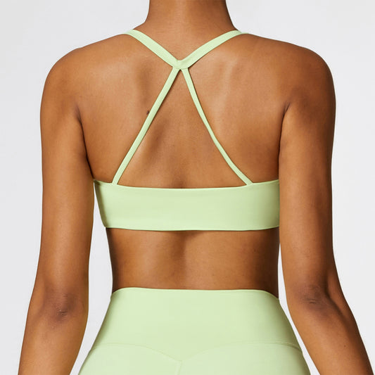 Crisscross Backless Sports Bra