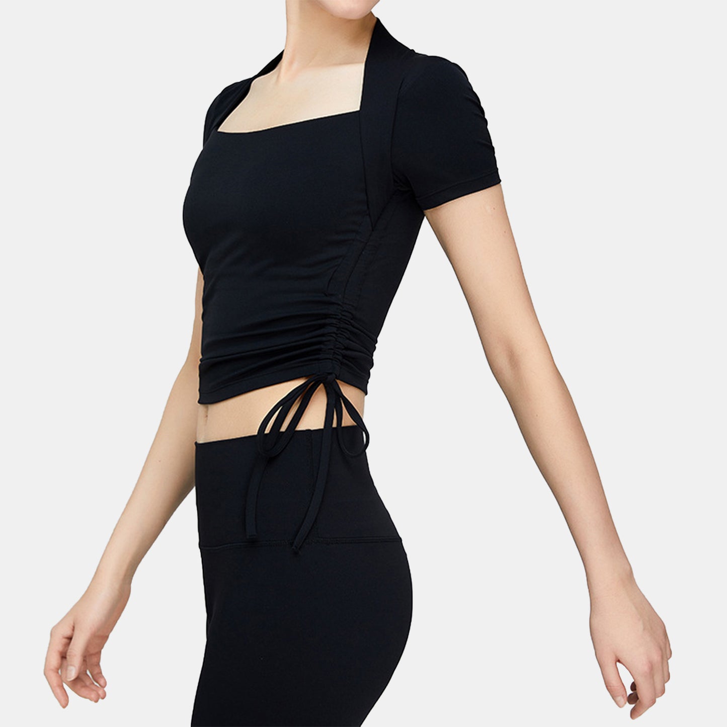 Drawstring Cropped Top - Antiope
