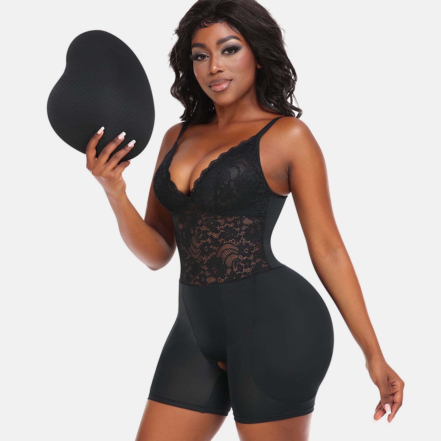 Padded Butt Lifter Lace Shapewear