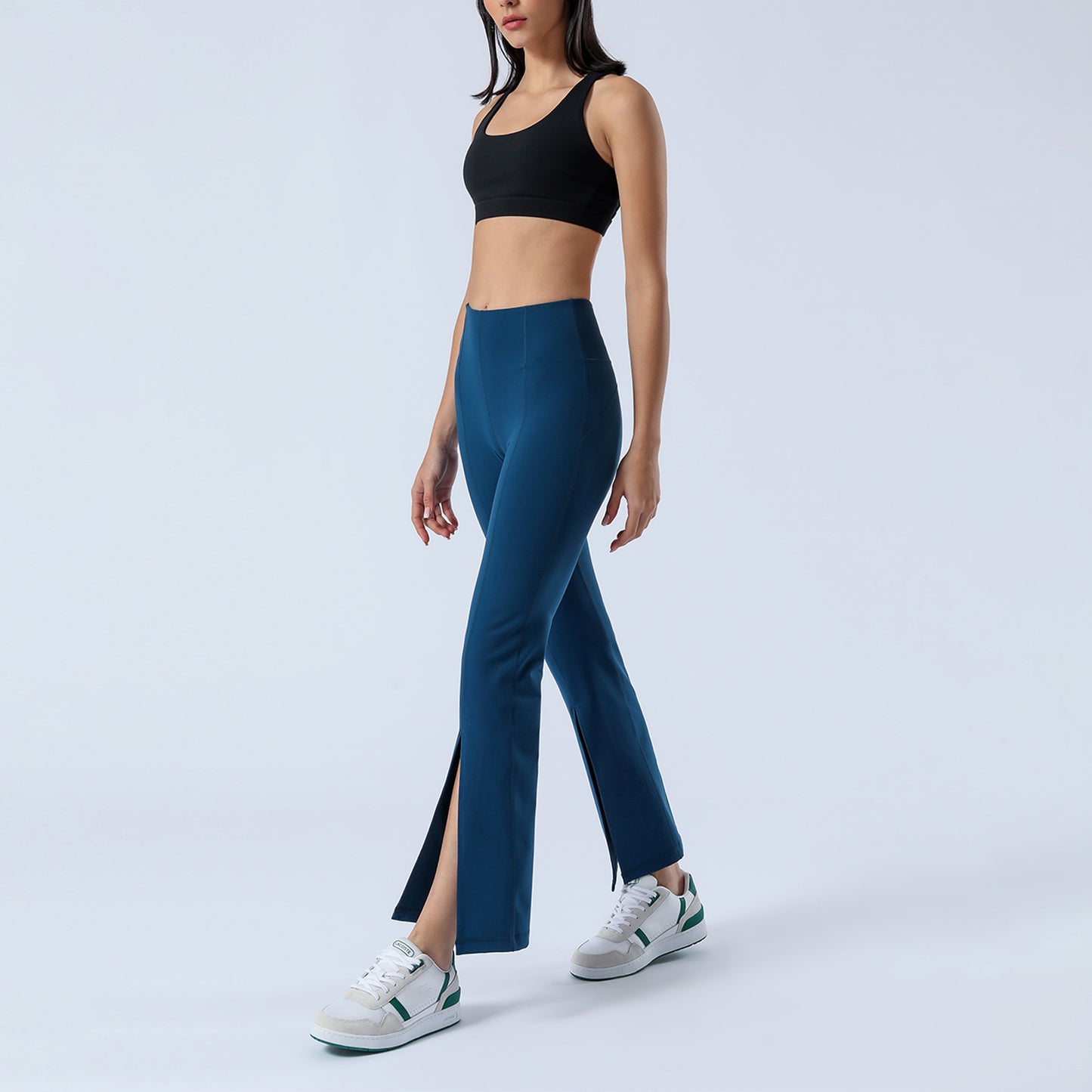 Split Hem Flare Yoga Leggings