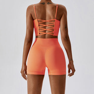 Seamless Workout Tank Top & Shorts Set