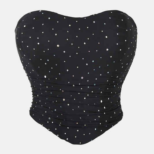 Sequin Mesh Overbust Corset