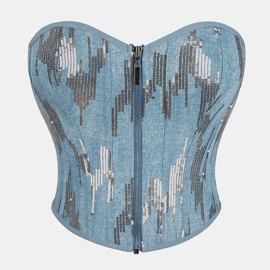Sequin Overbust Corset - Amata