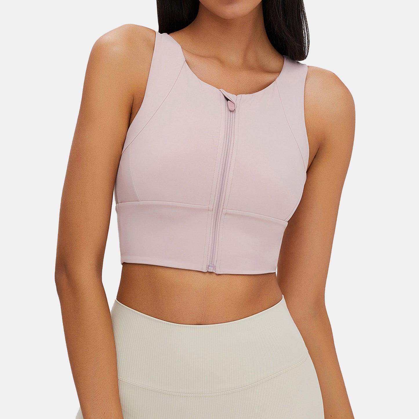 Zipper Yoga Tank Top - Rowina
