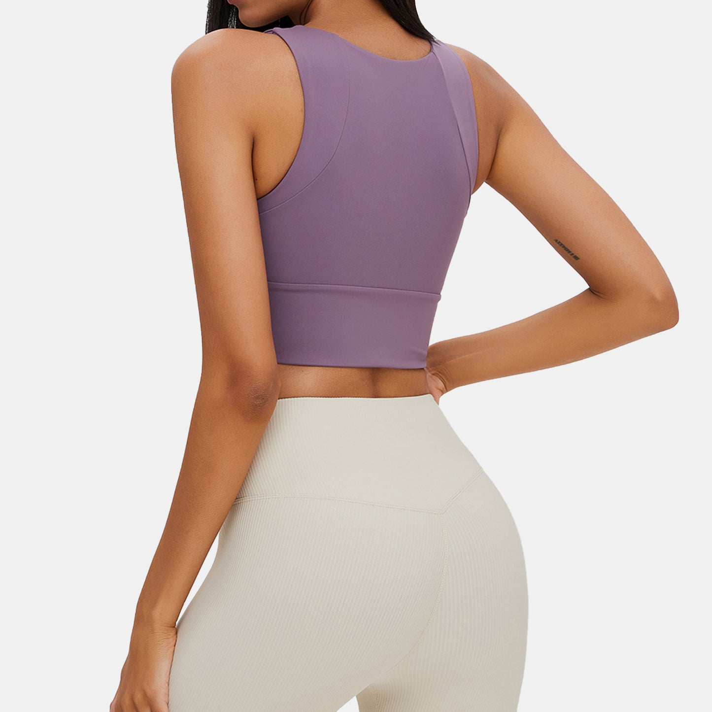 Zipper Yoga Tank Top - Rowina
