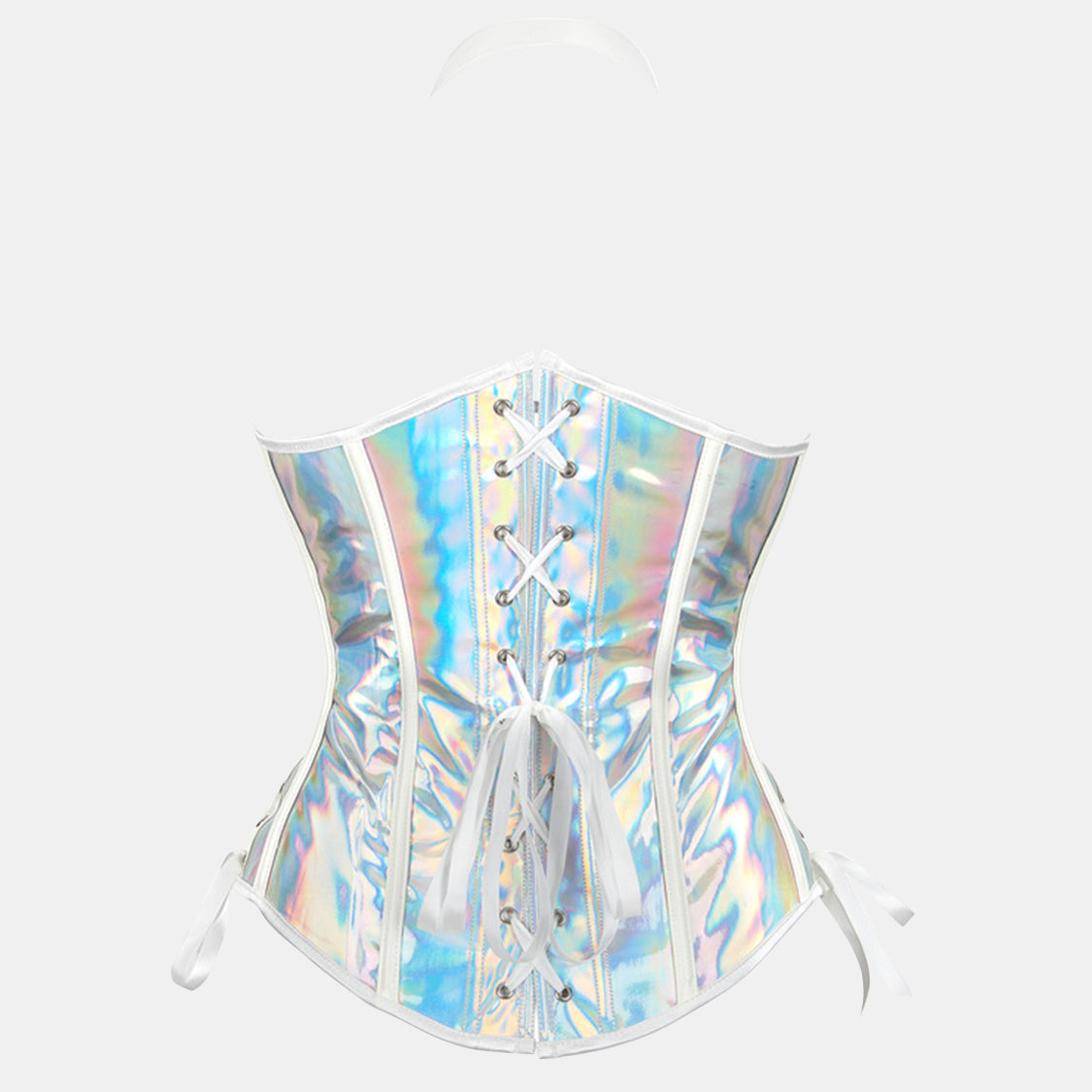 Leather Underbust Corset with Halter Strap