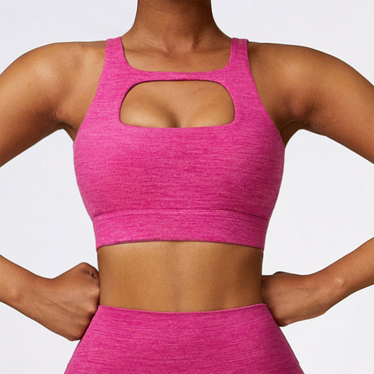 Cut Out Sports Bra -Front and Back Wearable