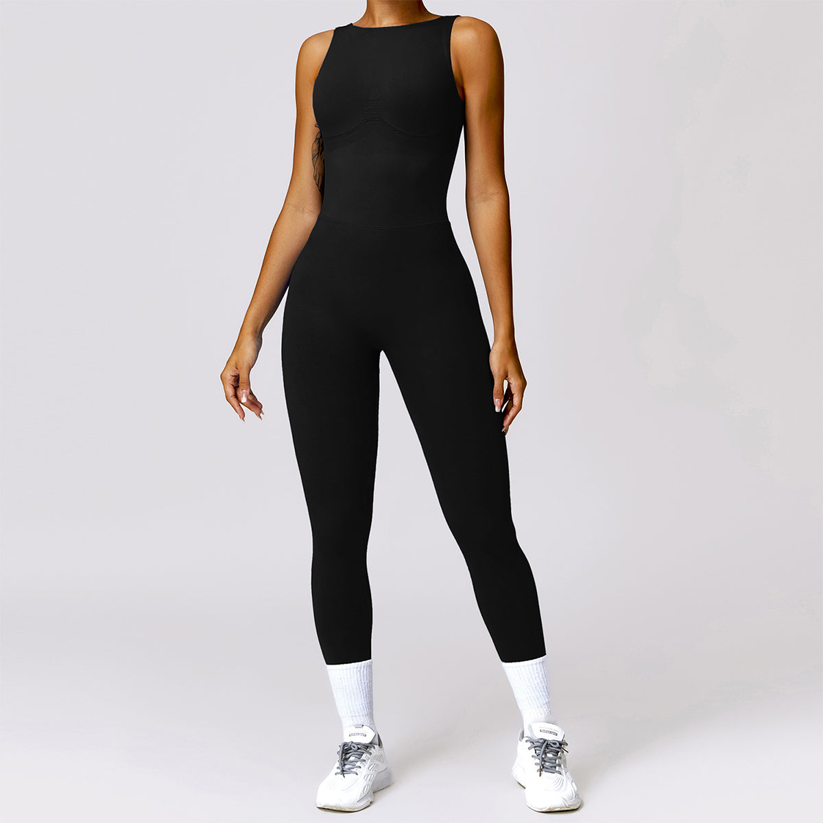 Seamless Backless Yoga Jumpsuit