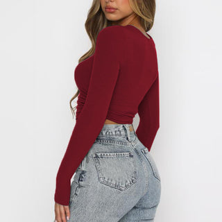 Long Sleeve Ruched Top