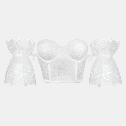 Lace Short Sleeve Corset - Bella