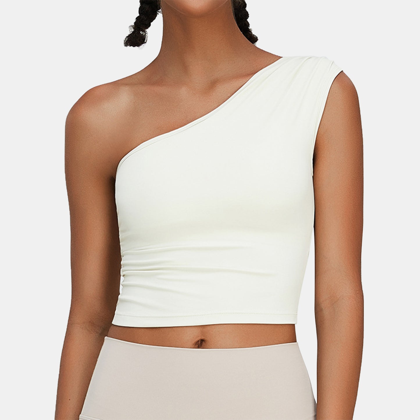 One Shoulder Sports Tank Top