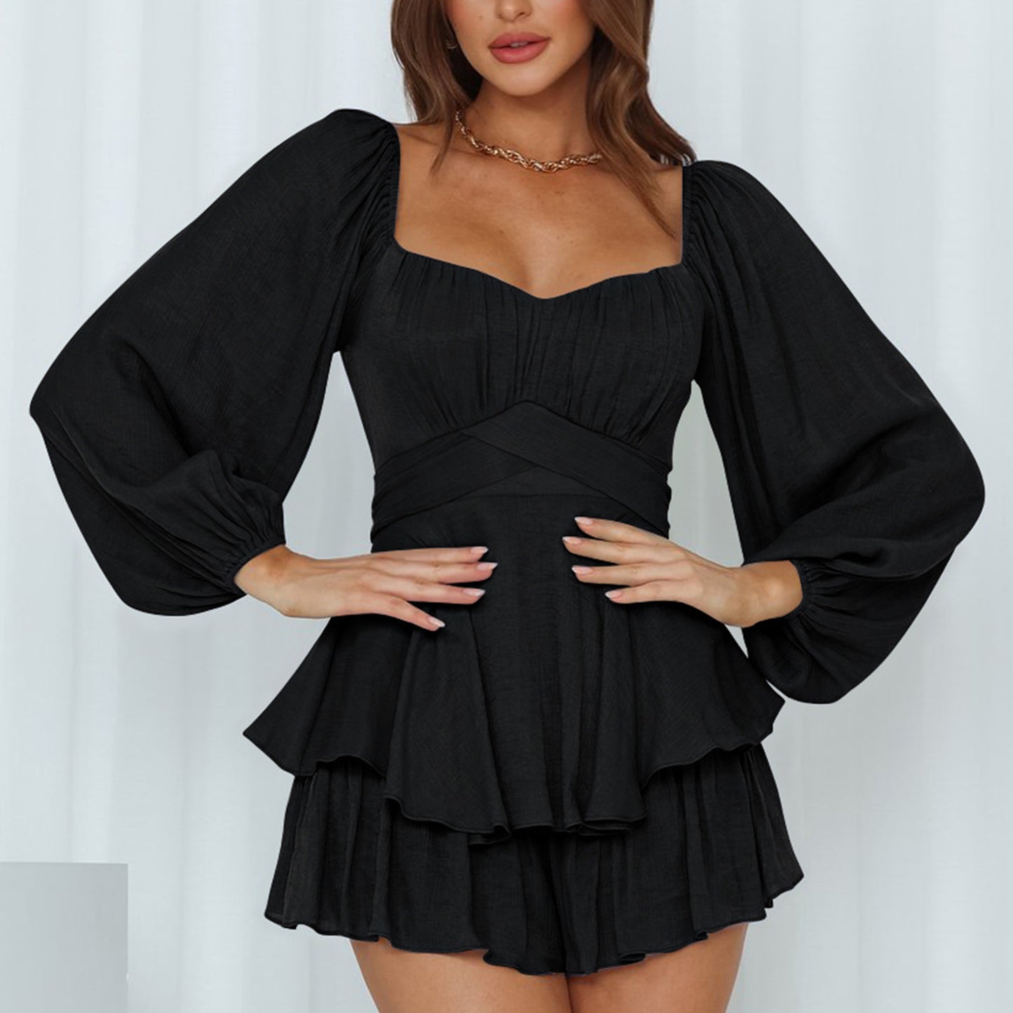 Lantern Long Sleeve Romper