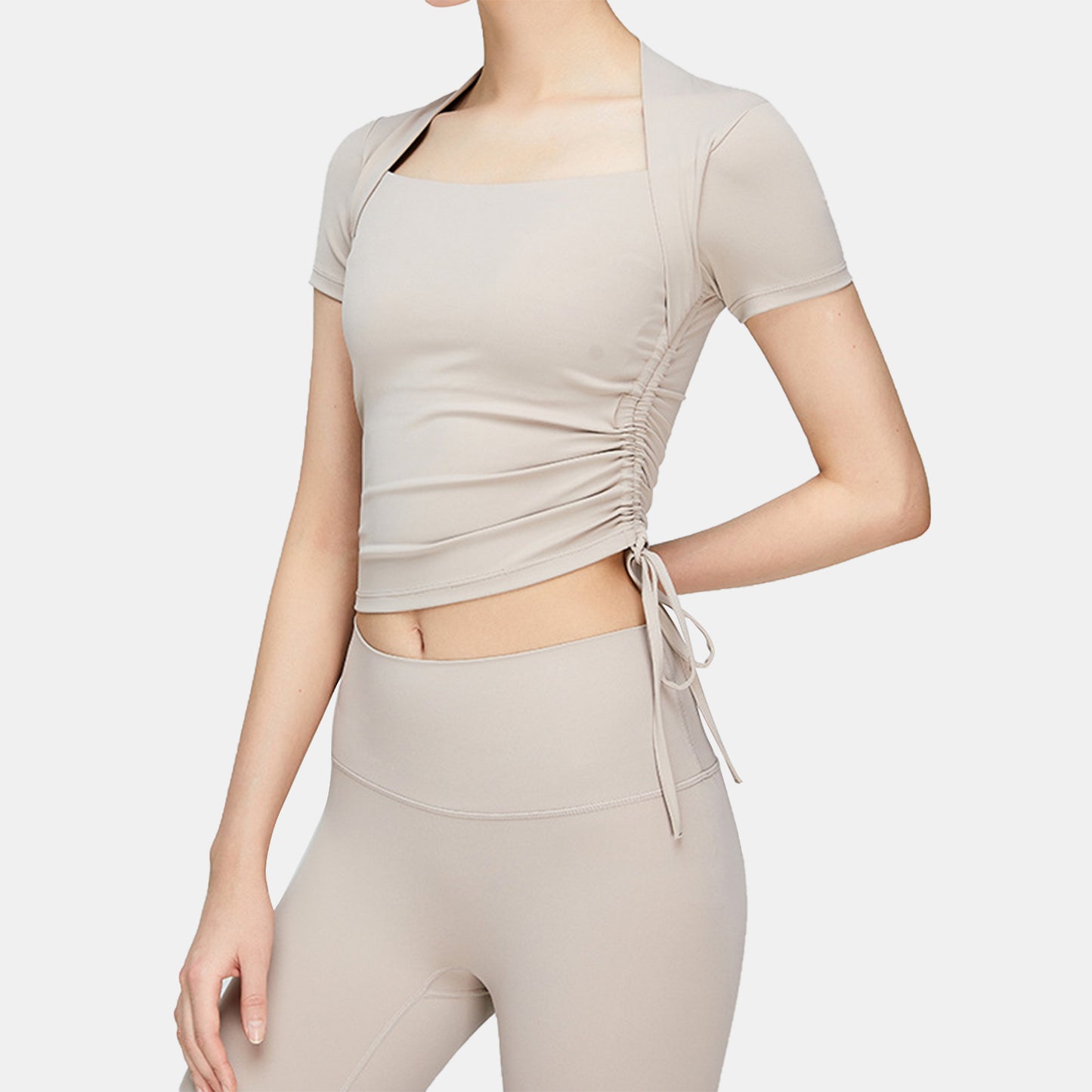 Drawstring Cropped Top - Antiope