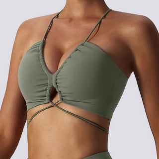 Lace-up Workout Bra