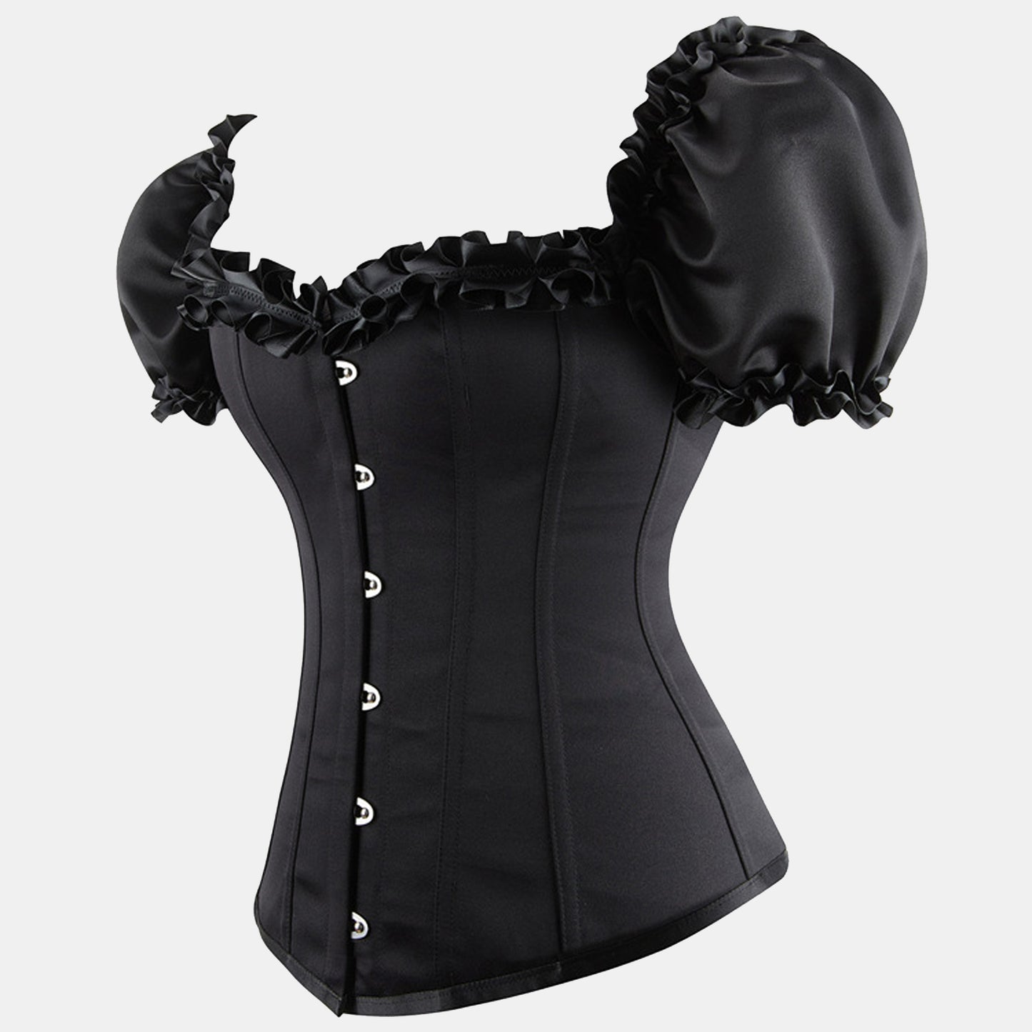 Lacy Short Sleeve Corset Top