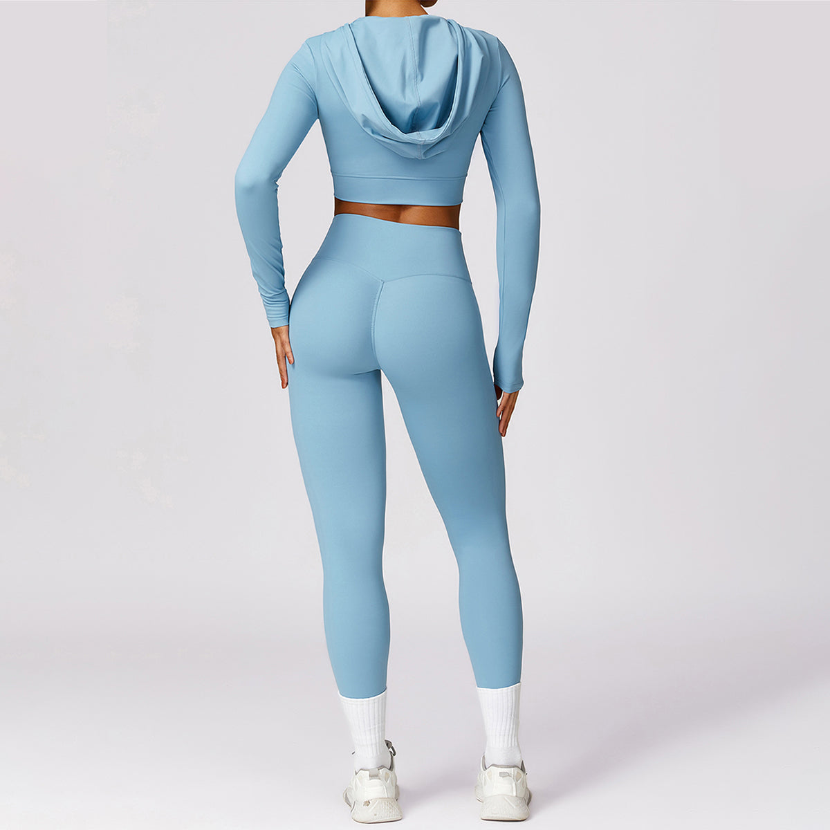 Hoodie Cropped Sports Top - Etel